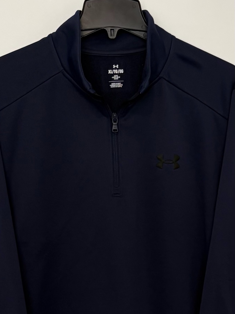 UA Under Armour NWT 1/4 Zip Armour Fleece Navy Pullover XL